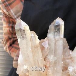 1180g HUGE Clear White Quartz Crystal Cluster Rough Specimen Healing Stone 273