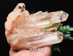 1180g New Find Clear Natural Pink QUARTZ Crystal Cluster Original Specimen