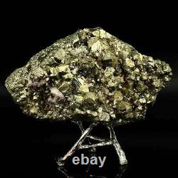 1195g Natural Raw Pyrite Crystal Quartz Cluster Mineral Specimen Decoration Gift