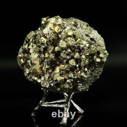 1195g Natural Raw Pyrite Crystal Quartz Cluster Mineral Specimen Decoration Gift