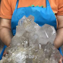 12.03LB Natural quartz crystal cluster ore specimen spiritual healing
