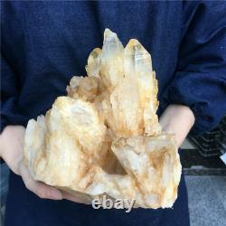 12.2 LB Natural Clear Quartz Cluster Crystal Mineral Point Healing