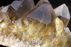 12.24lb Rare NATURAL Clear Golden RUTILATED QUARTZ Crystal Cluster Specimen