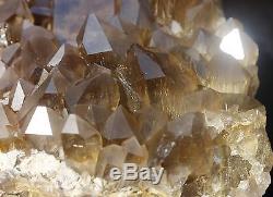 12.24lb Rare NATURAL Clear Golden RUTILATED QUARTZ Crystal Cluster Specimen