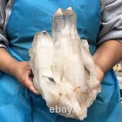 12.47LB Natural quartz crystal cluster ore specimen spiritual healing