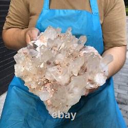 12.54LB Clear Natural Beautiful White Quartz Crystal Cluster Specimen Healing