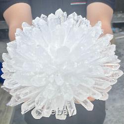 12.5lb New Find White Clear Quartz Crystal Cluster Mineral Specimen Healing