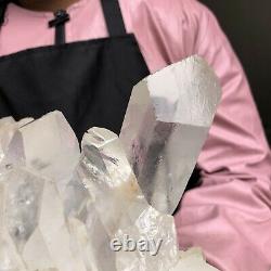 12.65LB Large Natural White Quartz Crystal Cluster Rough Specimen Healing Stone