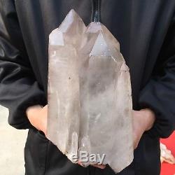 12.8LB Natural cluster backbone quartz specimen crystal wand point healingUK2773