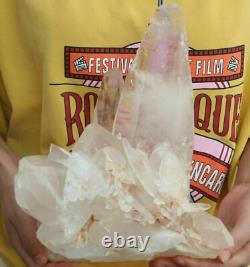 12.98 lb Natural Clear Quartz Crystal Cluster Point Obelisk Mineral Specimen