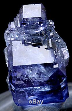 12.9g NATURAL Purple FLUORITE Quartz Crystal Cluster Mineral Specimen