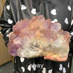 12 LB Natural Amethyst Quartz Crystal Cluster Mineral Specimen Healing