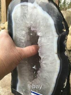 12 lb BIG Amethyst Geode, Cathedral Crystal Cluster, Amethyst Uruguay, Dark Purple