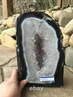 12 lb BIG Amethyst Geode, Cathedral Crystal Cluster, Amethyst Uruguay, Dark Purple