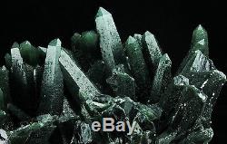 1205g New Rare NATURAL skeletal Elestial Green QUARTZ Crystal Cluster Specimen