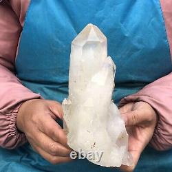 1220g Natural Clear Quartz Crystal Cluster Specimen Healing GH323