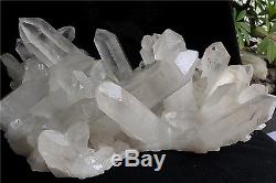 12350g NATURAL Tibetan CLEAR QUARTZ CRYSTAL CLUSTER point mineral Specimen