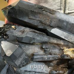 12520g Huge Natural Black Quartz Crystal Cluster Rough Healing Specimen
