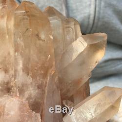 1268g Large Natural Smoky Citrine Quartz Crystal Cluster Rough Healing Specimen