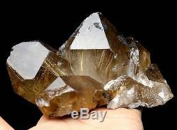 1279g Natural It's light brown Rutilated Crystal Cluster Mineral Specimen
