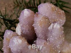 12cm SPIRIT QUARTZ Crystal Cluster Citrine Amethyst Druzy Cactus Stone 28387