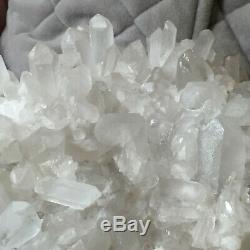 13.0lb Huge Natural White Quartz Crystal Cluster Rough Specimen Healing
