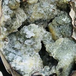 13.1lb Natural Septarium Quartz Crystal Cluster Geode Raw Specimens freeform