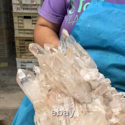 13.53LB Large Natural White Quartz Crystal Cluster Rough Specimen HEALING