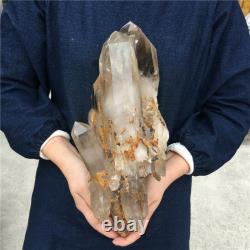 13.67LB Natural Clear Cluster Mineral Quartz Crystal Specimen