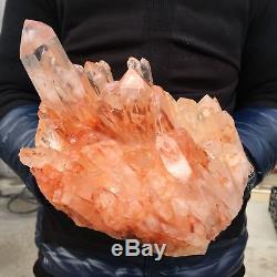 13.86LB Natural cluster Mineral specimen quartz crystal point healing AP4582