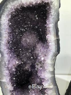 13 Pair Amethyst Cathedral Crystal Quartz Cluster Natural Stones Specimen Brazi