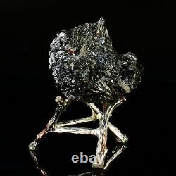 130g Natural Stibnite Cluster Crystal Quartz Mineral Specimen Decoration Energy