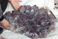 134.4LB Huge Natural Amethyst Quartz Crystal Cluster Points Rock Specimen Brazil