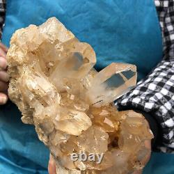 1350g Natural Clear Crystal Mineral Specimen Quartz Crystal Cluster Decorat