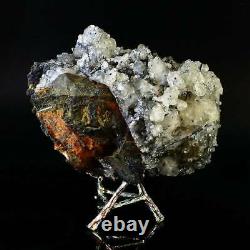 1372g Natural Stibnite Cluster Crystal Quartz Mineral Specimen Decoration Energy