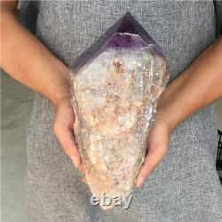14.3LB Natural Amethyst Quartz Cluster Crystal Wand Point Specimen Healing T3620