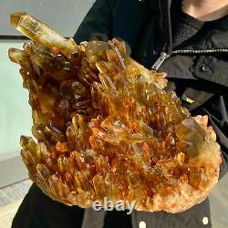 14.6 lb Natural Citrine Cluster Mineral Specimen Quartz Crystal Healing