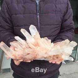 14.7lb 10.4 Natural Beautiful Rock Crystal Quartz Cluster Specimen EB33