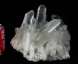 14.8lb AAA+++ Clear Natural White QUARTZ Crystal Cluster Specimen