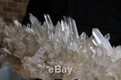14 LB Clear Natural Pretty QUARTZ Crystal Cluster Point Specimen & Madagascar b4