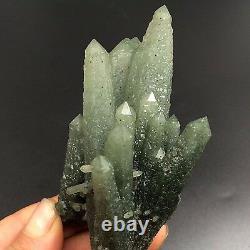 140.6g Natural Green Skeletal Crystal Cluster Quartz Crystal Mineral Specimen
