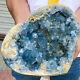 14140natural Raw Blue Celestite Crystal Quartz Cluster Geode Specimen Home Decor