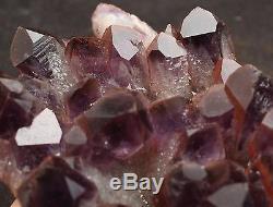 1450g Natural skeletal Elestial purple Crystal AMETHYST Point Cluster Specimen