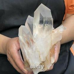 1460g HUGE Clear White Quartz Crystal Cluster Rough Specimen Healing Stone 187