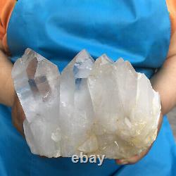 1490g Natural Clear Quartz Crystal Cluster Specimen Healing CH1025