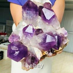 15.07LB Uruguay Natural Amethyst Quartz Crystal Cluster Mineral Healing A884