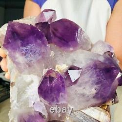 15.07LB Uruguay Natural Amethyst Quartz Crystal Cluster Mineral Healing A884