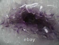 15.5LB 8.5 Rare Natural Agate & Amethyst Quartz Cluster Skull Crystal Geode