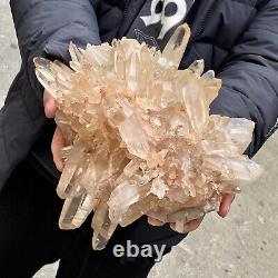 15.5LB Natural white crystal cluster point mineral specimen Chakras Healing