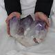 15.65lb Natural Purple Amethyst Quartz Crystal Cluster Points Polished Healing